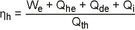 Formel zur Berechnung der Bruttoenergieeffizienz von Abfallverbrennungsanlagen gleich Bruchstrich Zähler erzeugte elektrische Leistung plus Wärmeleistung, die den Wärmetauschern auf der Primärseite zugeführt wird, plus direkt abgegebene Wärmeleistung, abzüglich der Wärmeleistung des Rücklaufs, plus Wärmeleistung, die intern genutzt wird, Nenner Wärmeeintrag in die thermischen Behandlungseinrichtungen